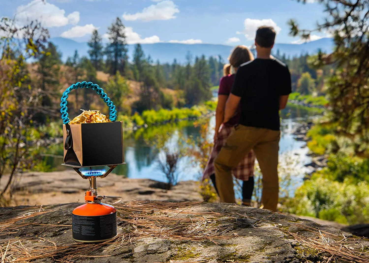 Buddy Bear Bowl Camping Cookware Pot x 2 | World’s 1st Foldable Cooking Pot, Pocket Pan | Lightweight, Compact, Durable & Collapsible, Survival, Backpacking Gear & Hiking Outdoors.