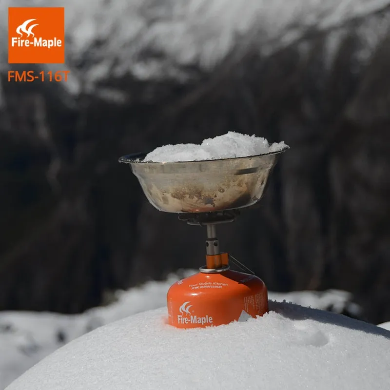 Fire Maple FMS-116T Outdoor Mini Camping Stoves Gas Burner For Backpacking 48g 2300W Portable