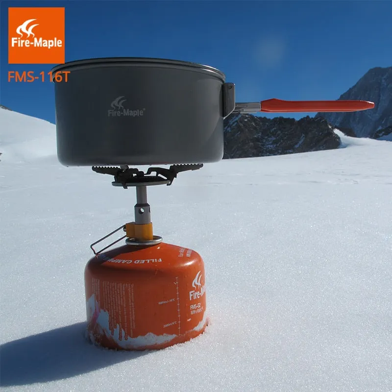 Fire Maple FMS-116T Outdoor Mini Camping Stoves Gas Burner For Backpacking 48g 2300W Portable