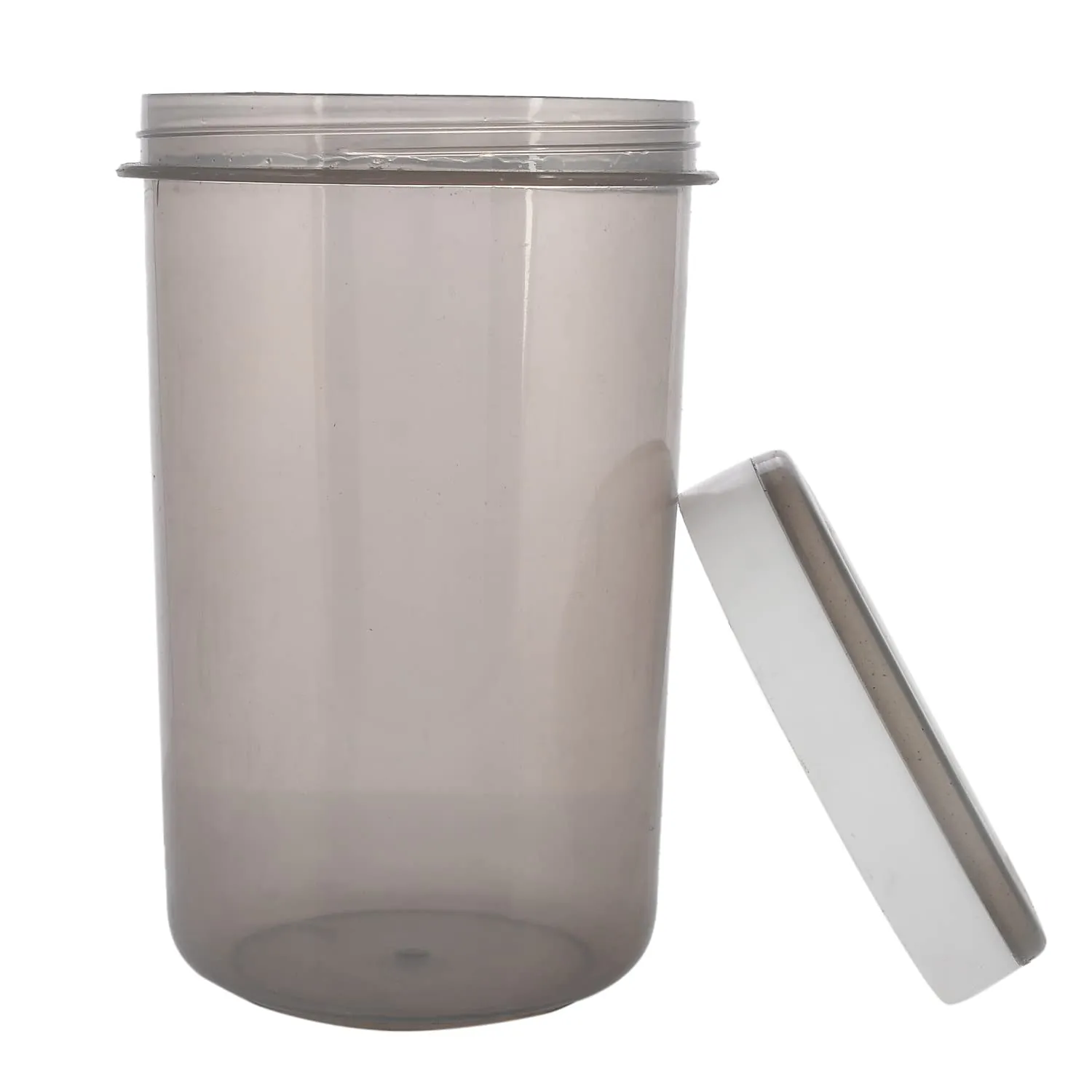 Heart Home Containers Set for Kitchen|BPA-Free Plastic 500 ML Storage Containers Set with Spoon for Kitchen Set of 3 (Gray)