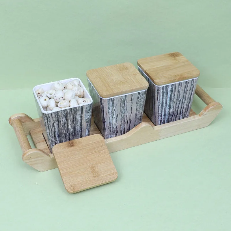Navina Storage Container With Tray (750 ML) - Four Piece Set